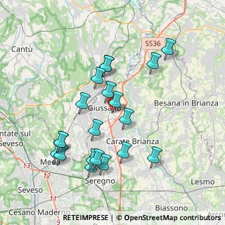 Mappa Via Don Pifferi, 20833 Giussano MB, Italia (3.815)