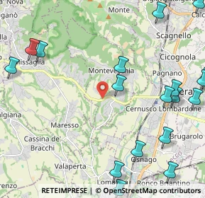 Mappa Via Como, 23874 Montevecchia LC, Italia (3.08632)