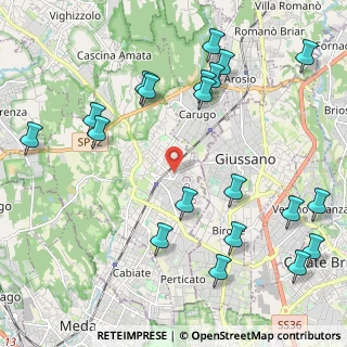 Mappa Via Carlo Mauri, 22066 Mariano Comense CO, Italia (2.581)