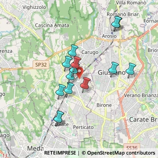 Mappa Via Carlo Mauri, 22066 Mariano Comense CO, Italia (1.68286)