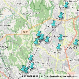 Mappa Piazza Martiri della Liberta, 22066 Mariano Comense CO, Italia (2.29667)