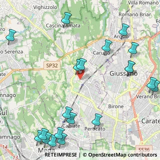 Mappa Piazza Martiri della Libertà, 22066 Mariano Comense CO, Italia (3.002)