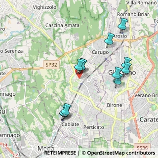 Mappa Piazza Martiri della Libertà, 22066 Mariano Comense CO, Italia (1.85917)