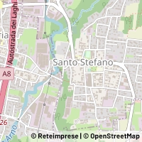 Mapa Oggiona Con Santo Stefano