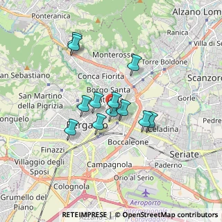 Mappa Via Torretta, 24125 Bergamo BG, Italia (1.33667)