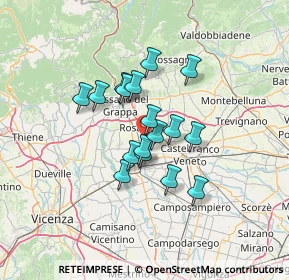 Mappa Via Salute, 36028 Rossano Veneto VI, Italia (9.61824)