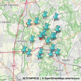 Mappa Via Salvo D'Acquisto, 22072 Cermenate CO, Italia (3.2275)