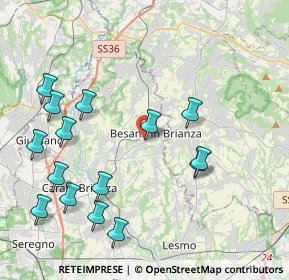 Mappa Via Sant'Anna, 20842 Besana in Brianza MB, Italia (4.61533)