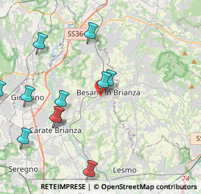 Mappa Via Sant'Anna, 20842 Besana in Brianza MB, Italia (4.64364)