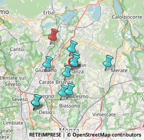 Mappa Via Sant'Anna, 20842 Besana in Brianza MB, Italia (5.77091)