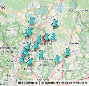 Mappa Via Sant'Anna, 20842 Besana in Brianza MB, Italia (6.56294)