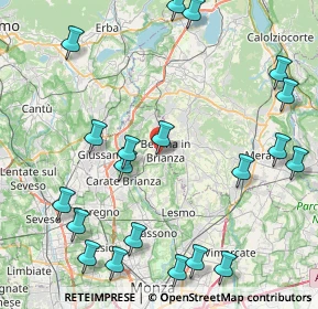 Mappa Via Sant'Anna, 20842 Besana in Brianza MB, Italia (10.609)