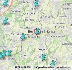 Mappa Via Sant'Anna, 20842 Besana in Brianza MB, Italia (3.55)