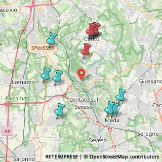 Mappa Via Vittorio Veneto, 22060 Carimate CO, Italia (4.28846)