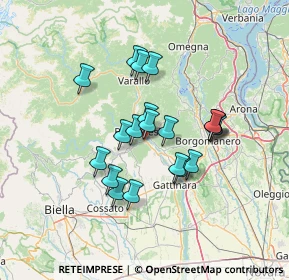 Mappa Centro Commerciale Rondò Regione Torame, 13011 Borgosesia VC, Italia (11.0715)