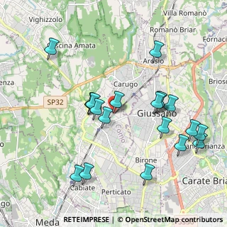 Mappa Via Jesolo, 22066 Mariano Comense CO, Italia (2.0325)
