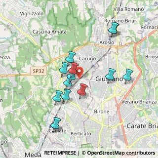 Mappa Via Jesolo, 22066 Mariano Comense CO, Italia (1.765)