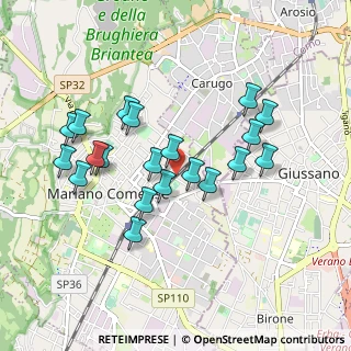 Mappa Via Jesolo, 22066 Mariano Comense CO, Italia (0.8615)