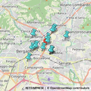 Mappa Circonvallazione delle Valli, 24125 Bergamo BG, Italia (1.14429)