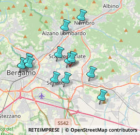 Mappa Viale Fratelli Kennedy, 24066 Pedrengo BG, Italia (3.42462)