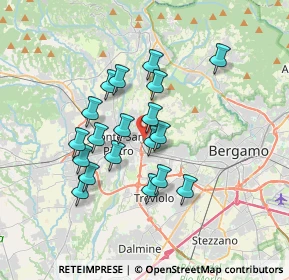 Mappa Via A. Vivaldi, 24030 Mozzo BG, Italia (2.95895)