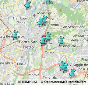 Mappa Via A. Vivaldi, 24030 Mozzo BG, Italia (2.0525)