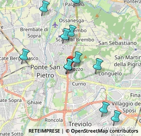 Mappa Via A. Vivaldi, 24030 Mozzo BG, Italia (1.97636)