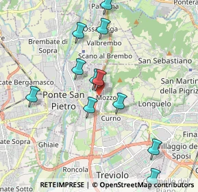 Mappa Via A. Vivaldi, 24030 Mozzo BG, Italia (1.94091)