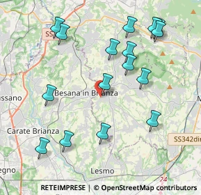 Mappa Via San Giuseppe, 23880 Casatenovo LC, Italia (4.36313)