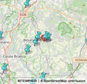 Mappa Via San Giuseppe, 23880 Casatenovo LC, Italia (6.0625)