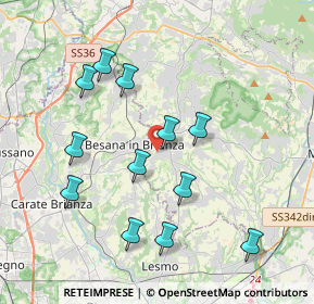 Mappa Via San Giuseppe, 23880 Casatenovo LC, Italia (3.83833)