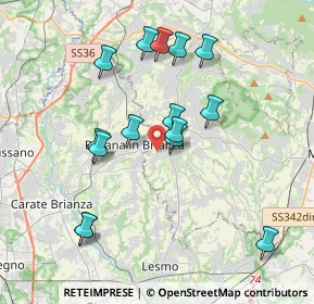 Mappa Via San Giuseppe, 23880 Casatenovo LC, Italia (3.62067)