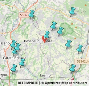 Mappa Via San Giuseppe, 23880 Casatenovo LC, Italia (4.97615)