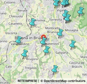 Mappa Via San Giuseppe, 23880 Casatenovo LC, Italia (2.779)