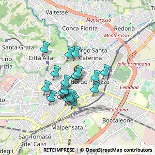 Mappa VIA T.TASSO, 24121 Bergamo BG, Italia (0.671)