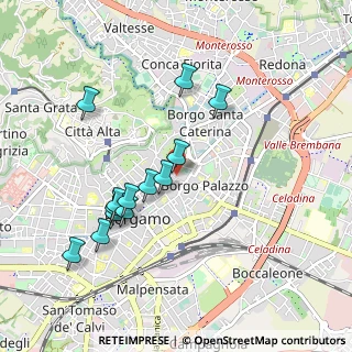 Mappa VIA T.TASSO, 24121 Bergamo BG, Italia (0.91)