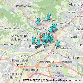Mappa VIA T.TASSO, 24121 Bergamo BG, Italia (1.04)