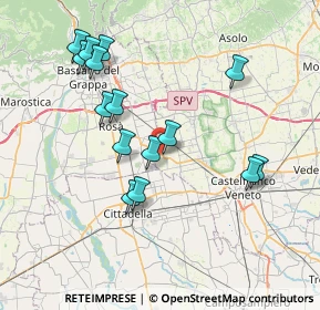 Mappa Via Alessandro Volta, 36028 Rossano Veneto VI, Italia (7.51933)