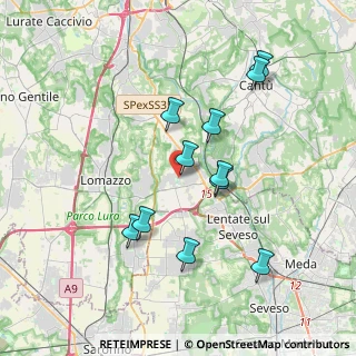 Mappa Via Montessori, 22072 Cermenate CO, Italia (3.51)