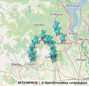 Mappa Reg. Fornacione, 13011 Borgosesia VC, Italia (9.82133)