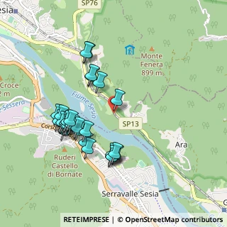 Mappa Reg. Fornacione, 13011 Borgosesia VC, Italia (0.93793)
