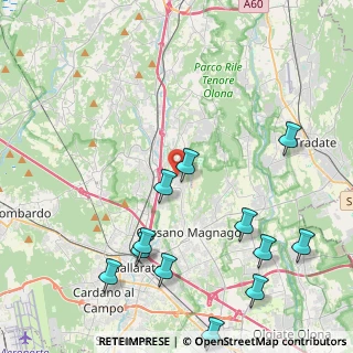 Mappa 21040 Oggiona con Santo Stefano VA, Italia (5.21167)