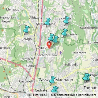 Mappa 21040 Oggiona con Santo Stefano VA, Italia (2.81667)