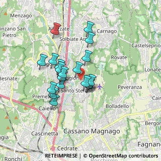 Mappa 21040 Oggiona con Santo Stefano VA, Italia (1.39737)