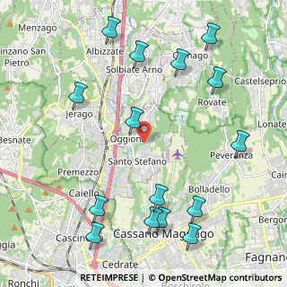 Mappa 21040 Oggiona con Santo Stefano VA, Italia (2.60533)