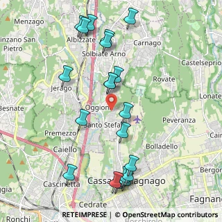 Mappa 21040 Oggiona con Santo Stefano VA, Italia (2.299)