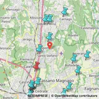 Mappa 21040 Oggiona con Santo Stefano VA, Italia (3.304)