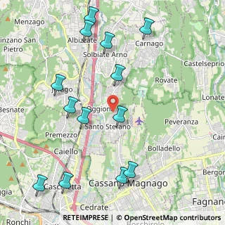 Mappa 21040 Oggiona con Santo Stefano VA, Italia (2.46385)