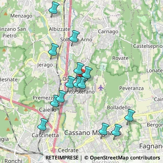 Mappa 21040 Oggiona con Santo Stefano VA, Italia (1.98357)