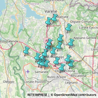 Mappa 21040 Oggiona con Santo Stefano VA, Italia (6.219)